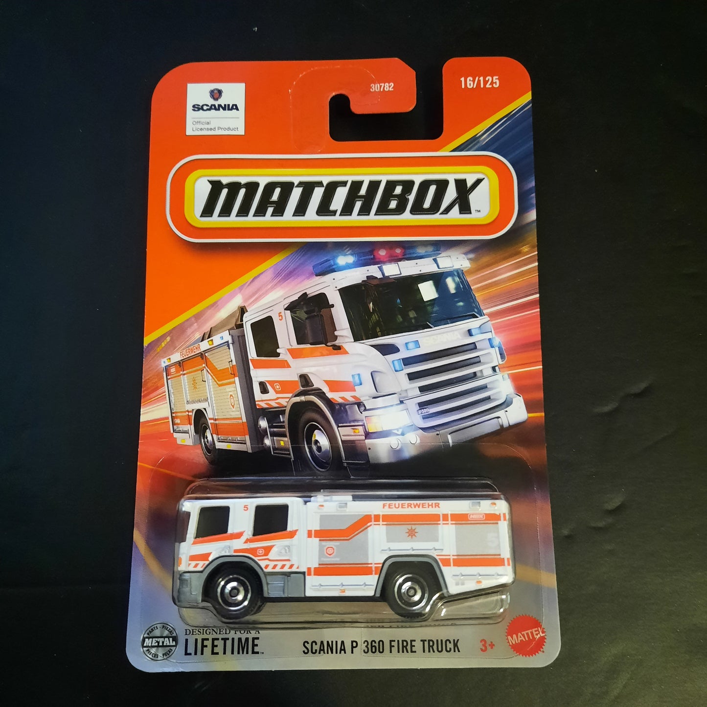 2025 Matchbox Scania P 360 Fire Truck