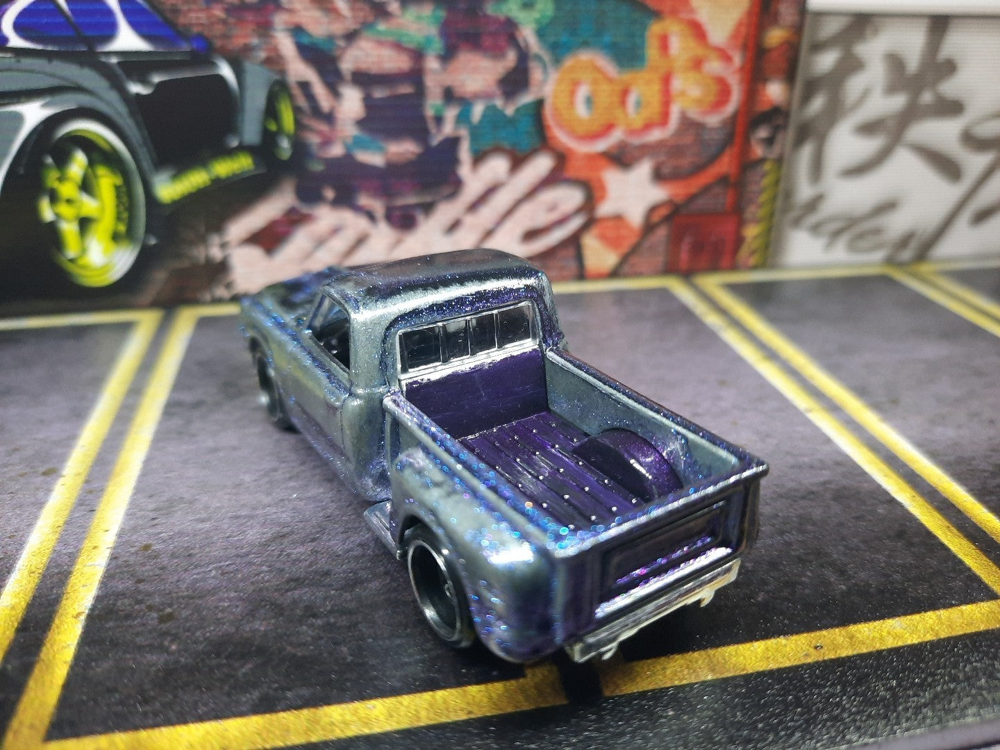 Hot Wheels Custom 69 Chevy Stepside With Display