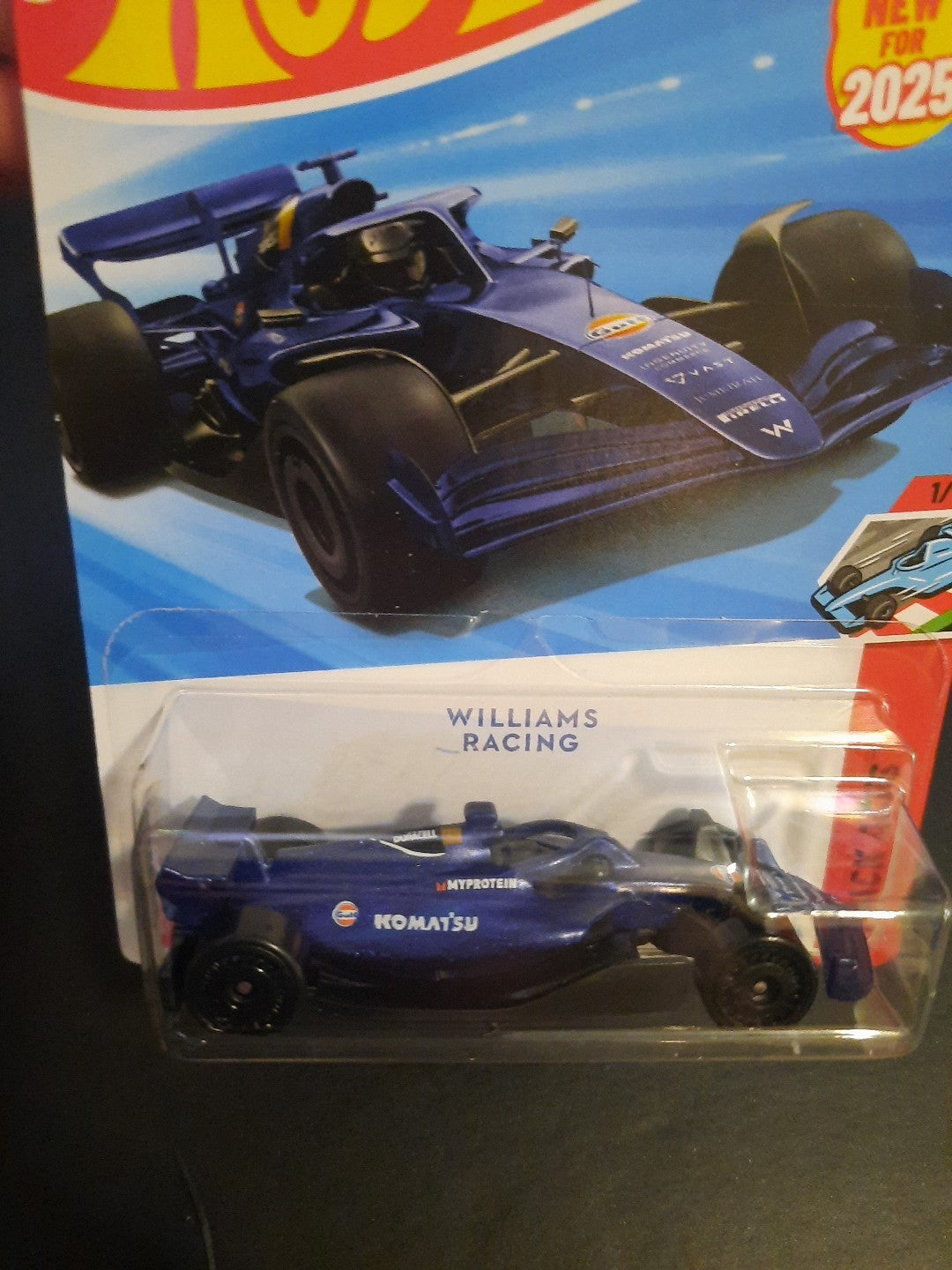2025 Hot Wheels Williams Racing Formula 1 Blue 59/250 Track Aces NEW Box Ships