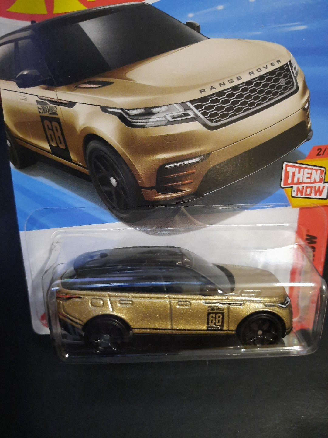 2025 Hot Wheels 2/10 Then and Now Gold Range Rover Velar 122/250