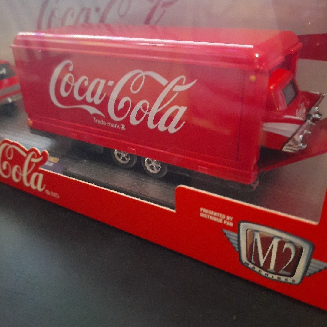 M2 Machines COCA COLA 1973 Chevy Cheyenne 10 & 1957 Chevy Sedan Delivery Gasser