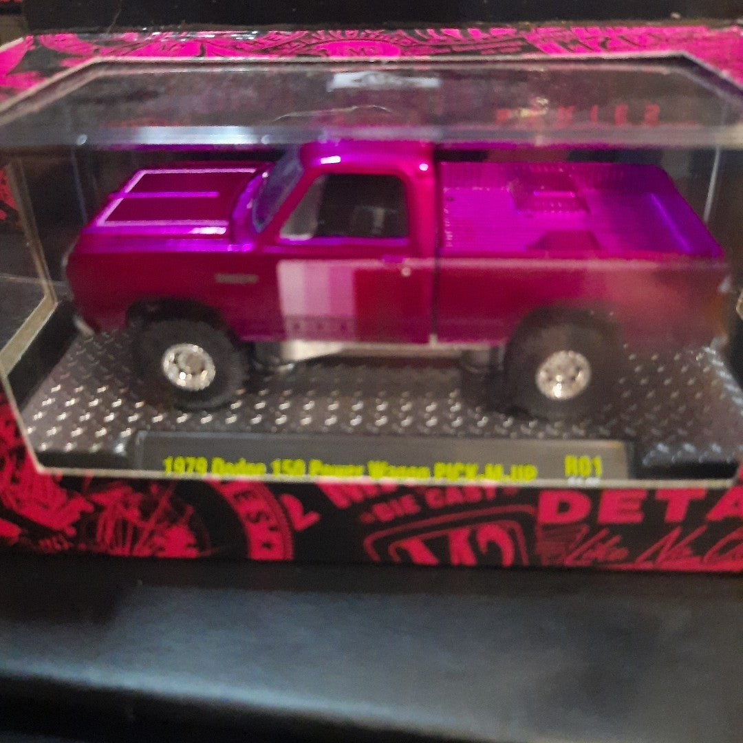 M2 Machines Pink Chrome Series Chevy VW Nissan Ford Dodge FULL SET Of 6 W Sleeve