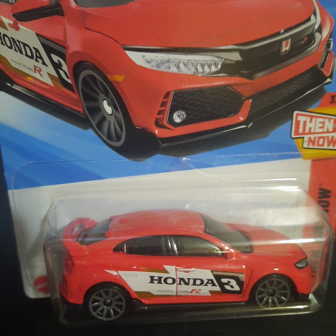 2025 Hot Wheels 2018 Honda Civic Type R Then And Now Blue/Red 2 Pack