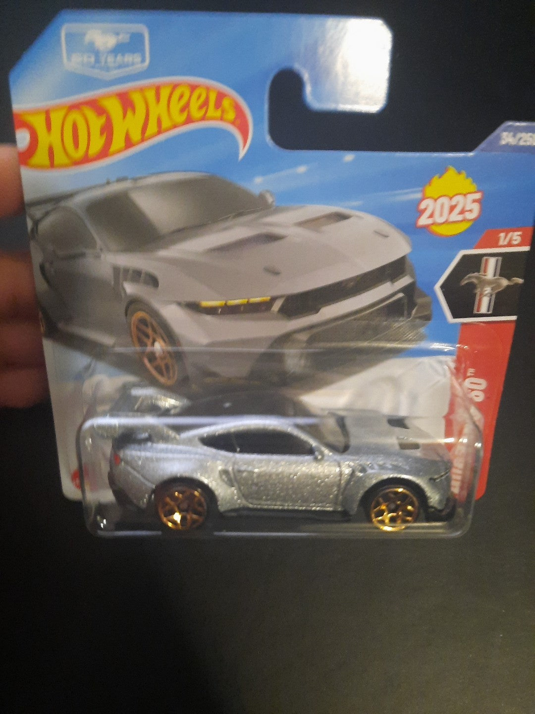 2025 Hot Wheels 60th Ford Mustang GTD #34/250 Short Card NEW Box Ships