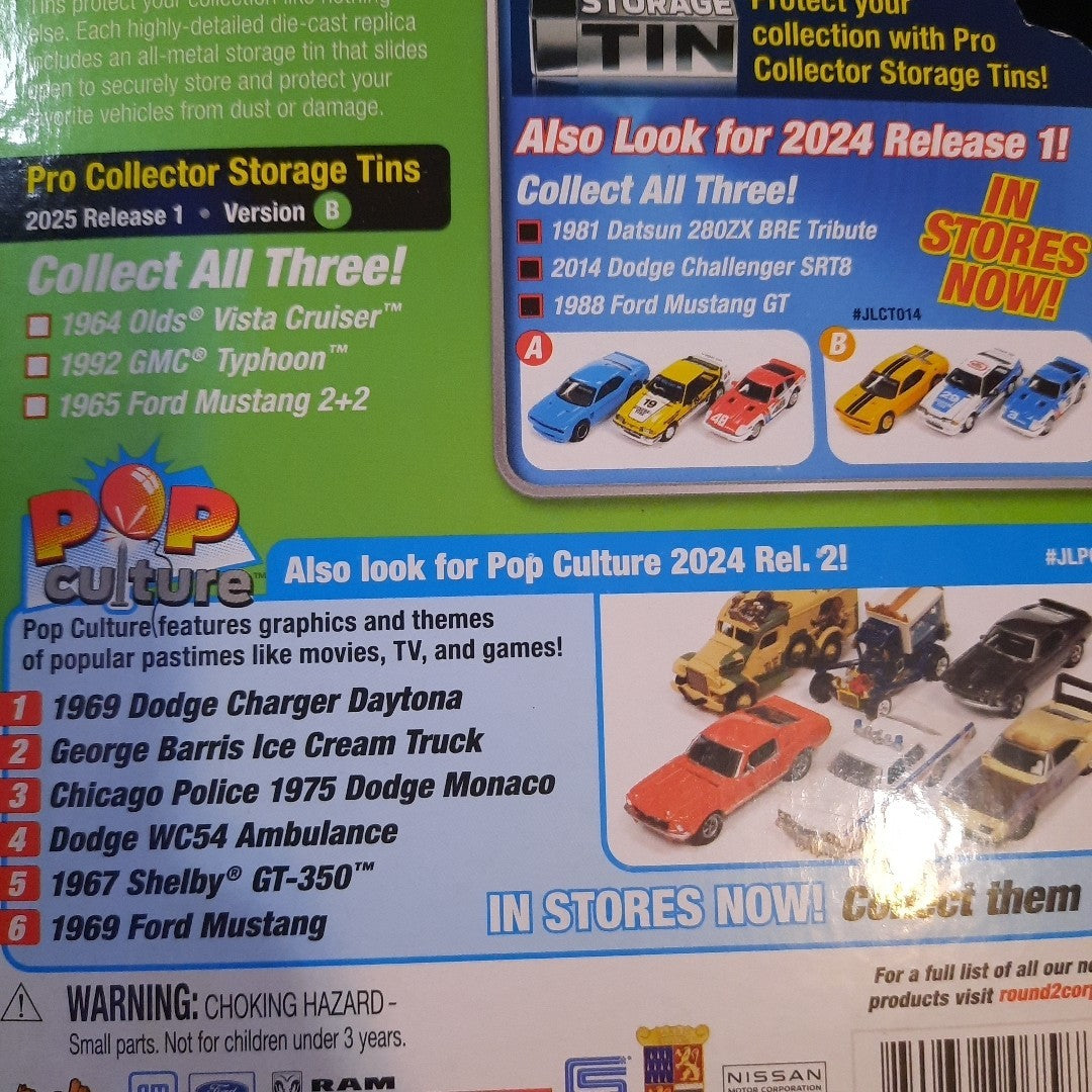 2025 Johnny Lightning Pro Collector storage Tin 1992 GMC Typhoon #2 GREEN NEW