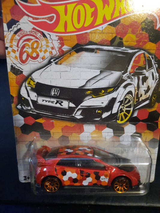 Hot Wheels 68th Racing Club Red ‘16 Honda Civic Type R