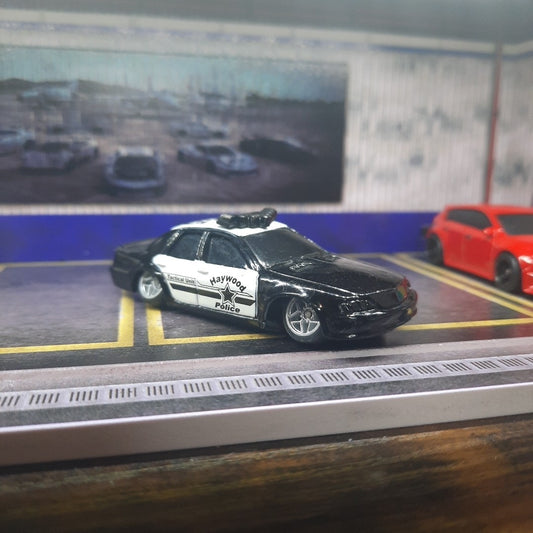 CUSTOM Matchbox Haywood Police Car SLAMMED on Premium Wheels