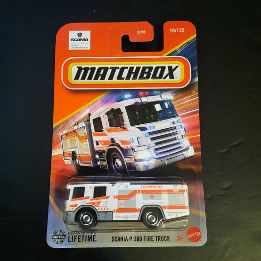2025 Matchbox Scania P 360 Fire Truck