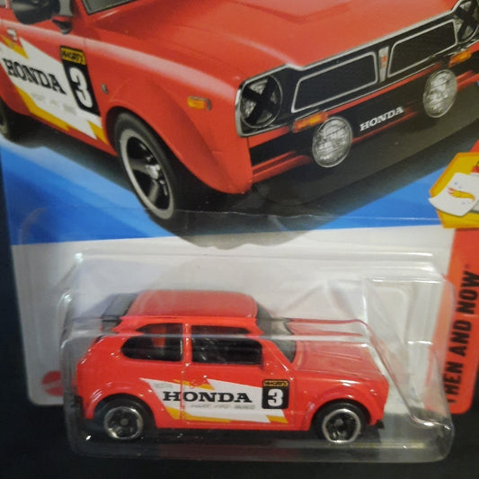 2025 Hot Wheels Red '73 Honda Civic Custom/2018 Type R Then And Now 2 Pack