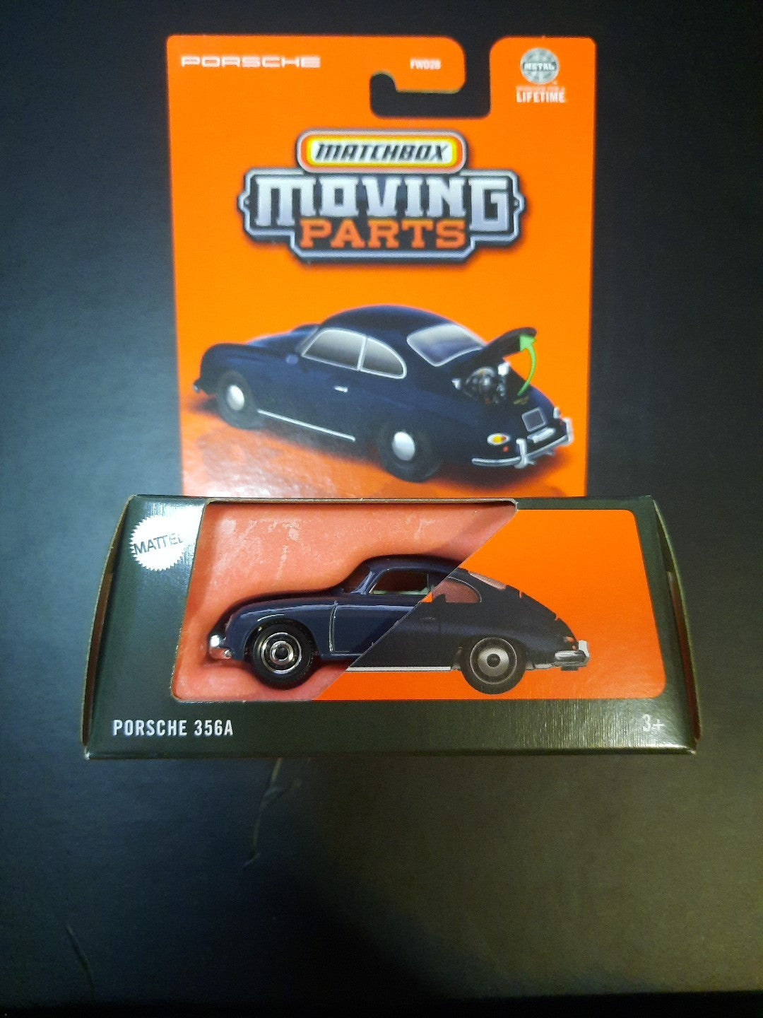 Matchbox Moving Parts Porsche 356A 2/50 Dark Blue 