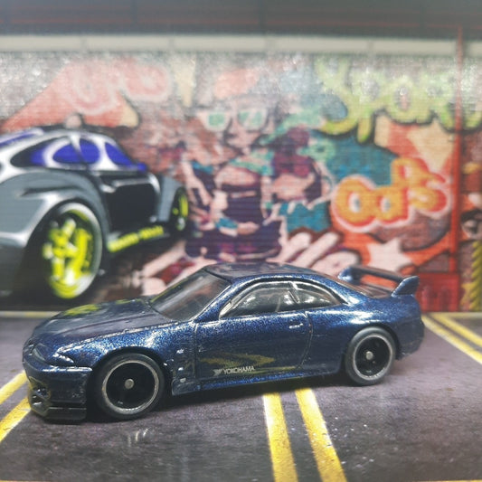 CUSTOM Nissan Skyline GT-R R33 Blue Flake with Premium Wheels And Rubber Tires