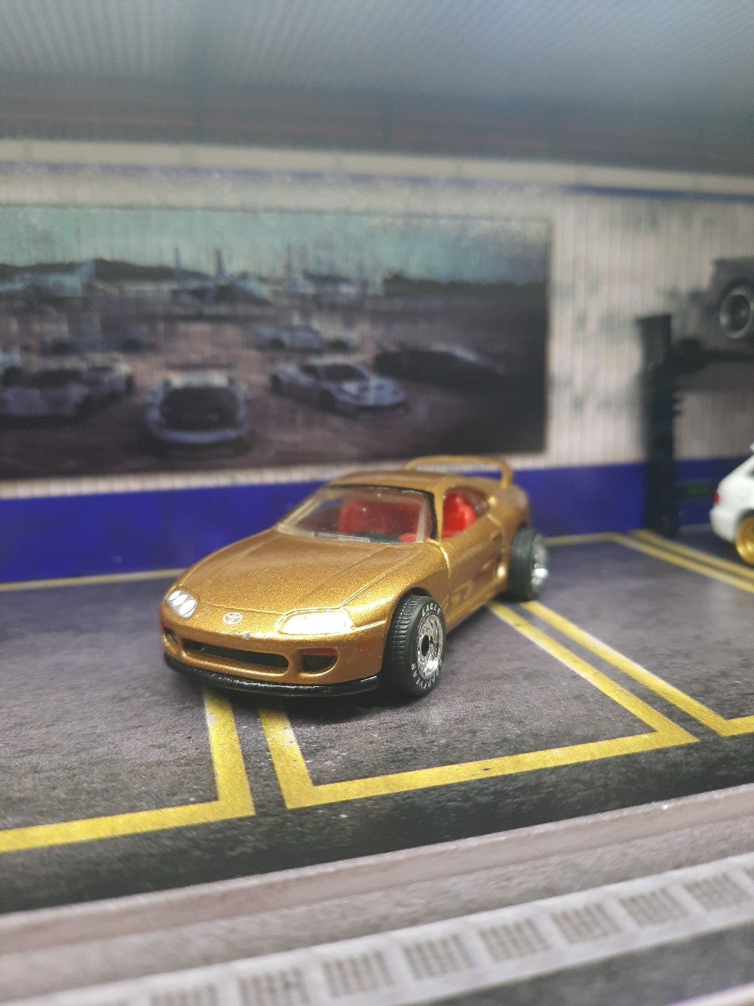 LOOSE 1995 Matchbox Premiere Collection Toyota Supra 1/64 Series 1 Gold
