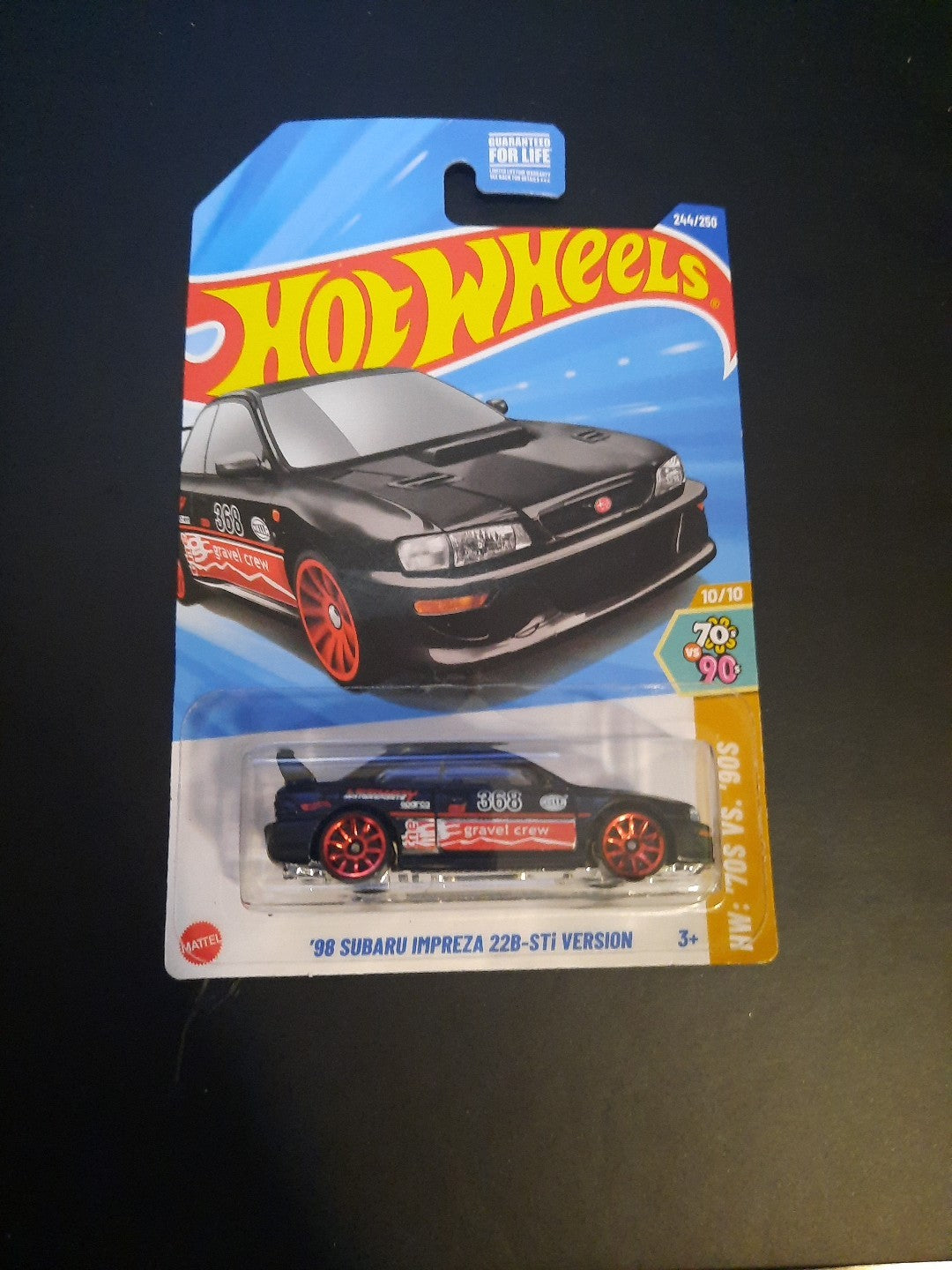 2025 Hot Wheels DG Dollar General Exclusive 98 Subaru Impreza 22bSTi Black