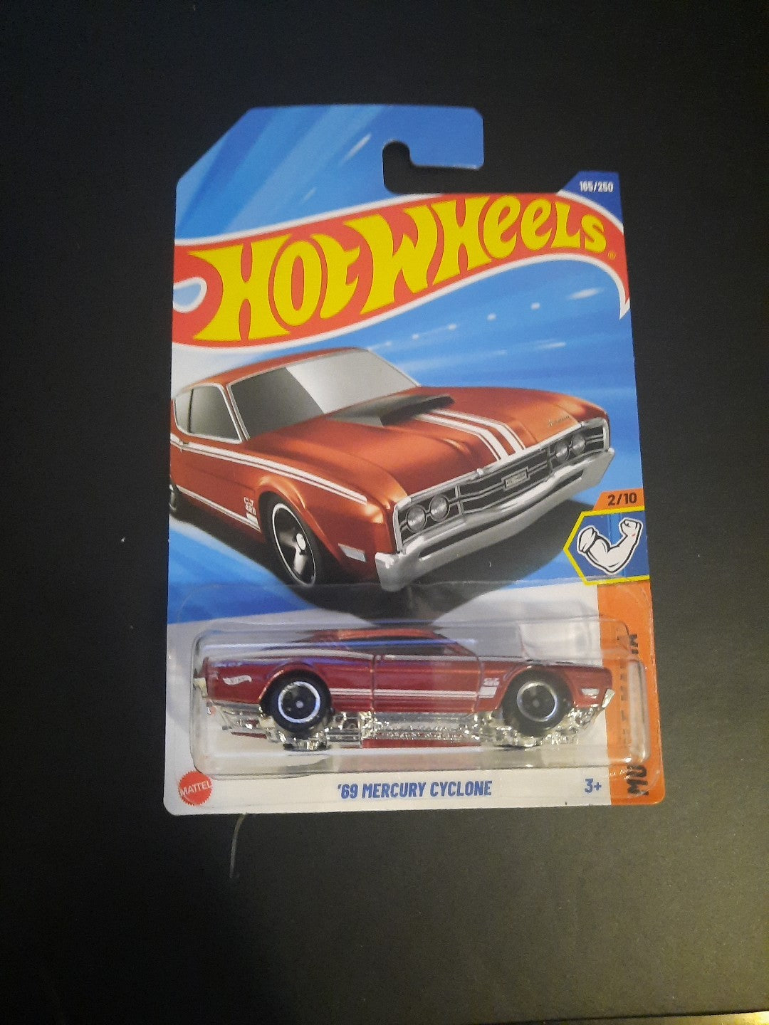 2025 Hot Wheels White 69 Mercury Cyclone Muscle Mania #165