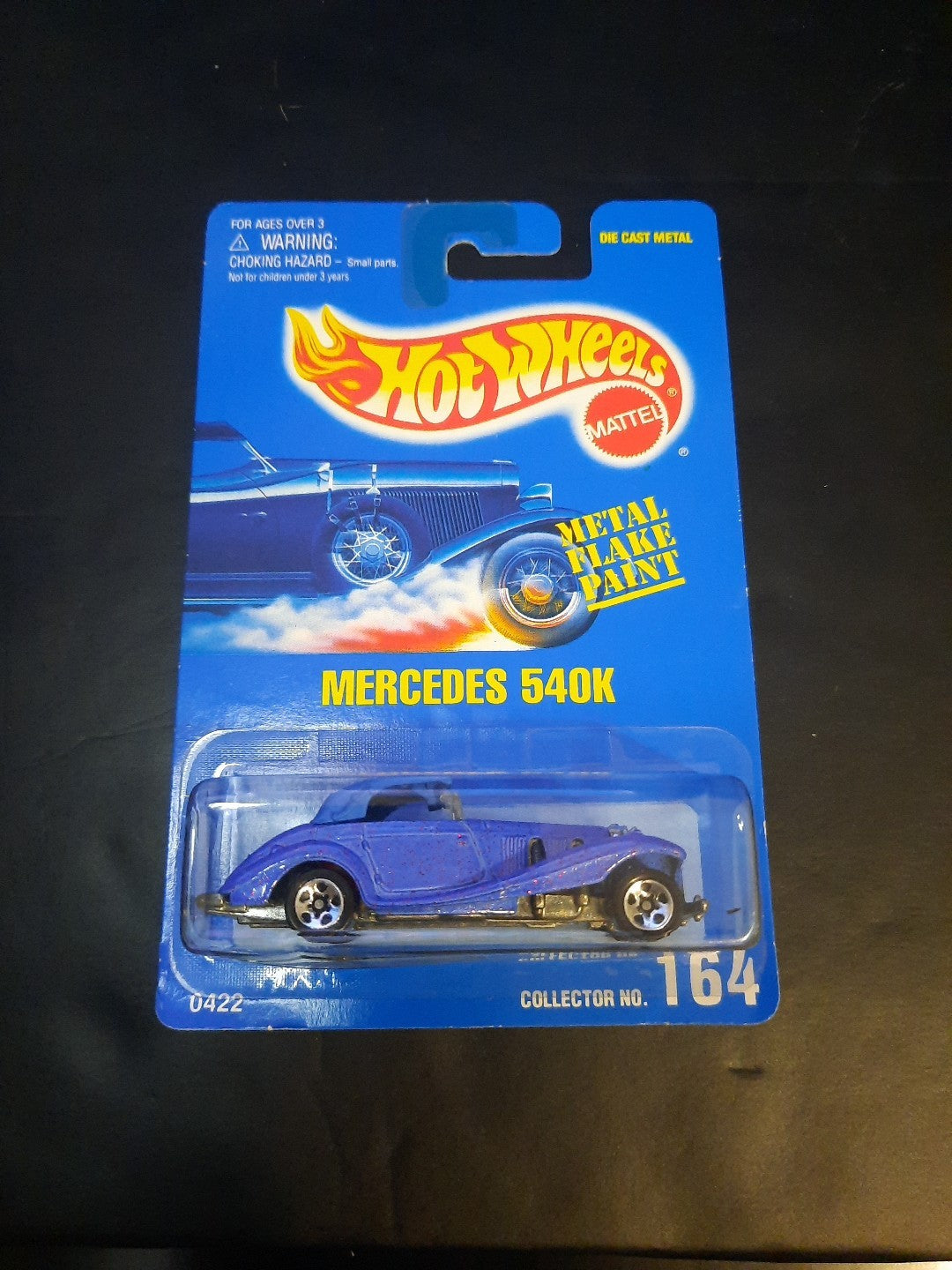 Hot Wheels Mercedes 540K Blue Metal Flake Paint