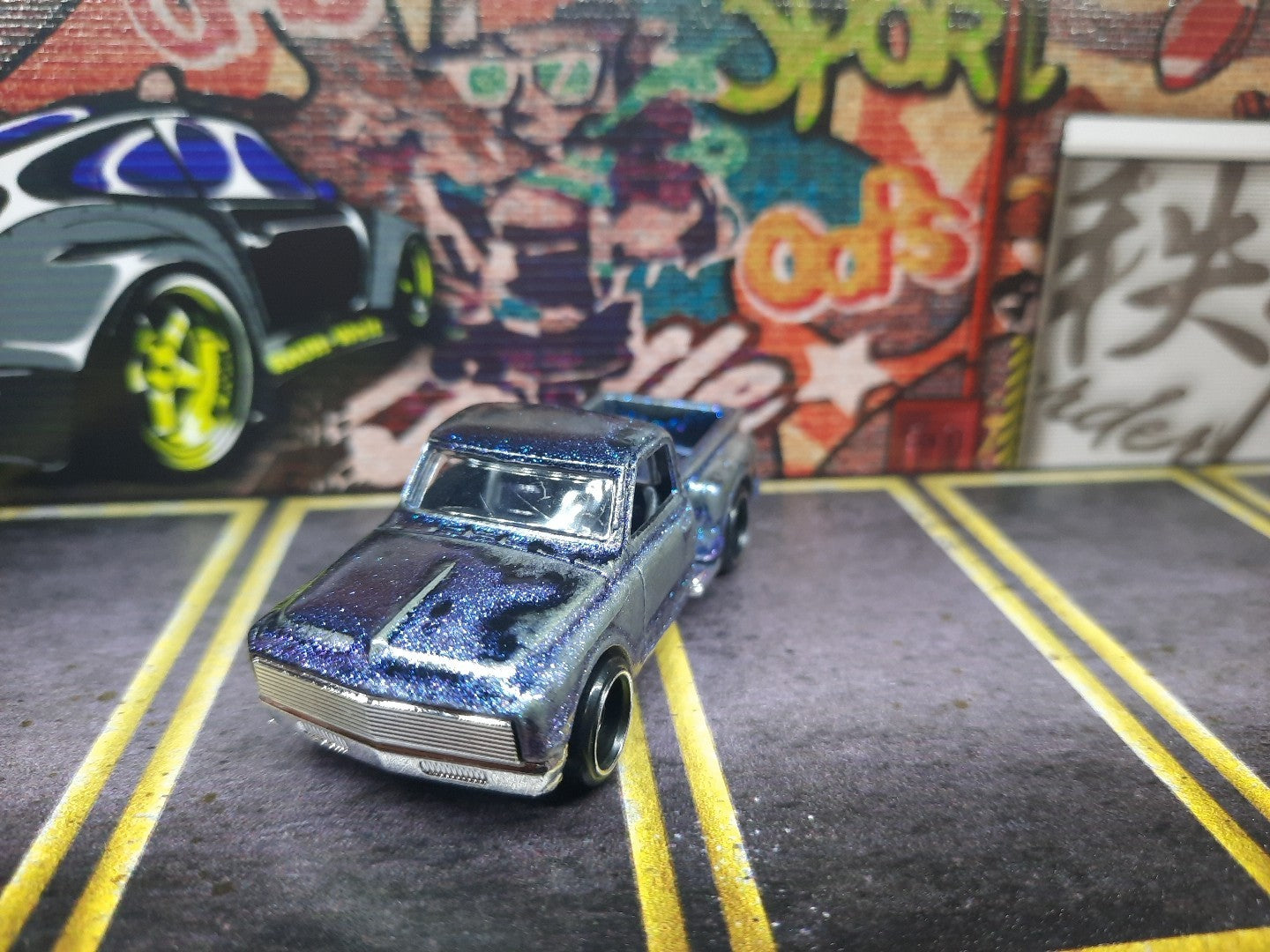 Hot Wheels Custom 69 Chevy Stepside With Display