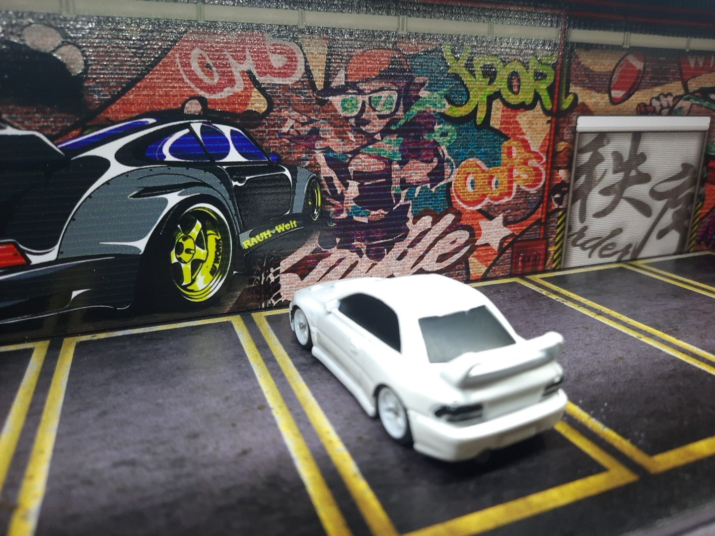 Hot Wheels Custom Subaru Impreza STi With Display