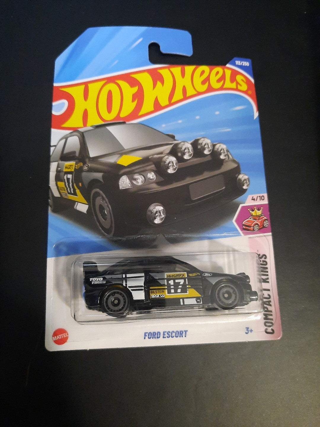2025 Hot Wheels FORD ESCORT Black NEW 