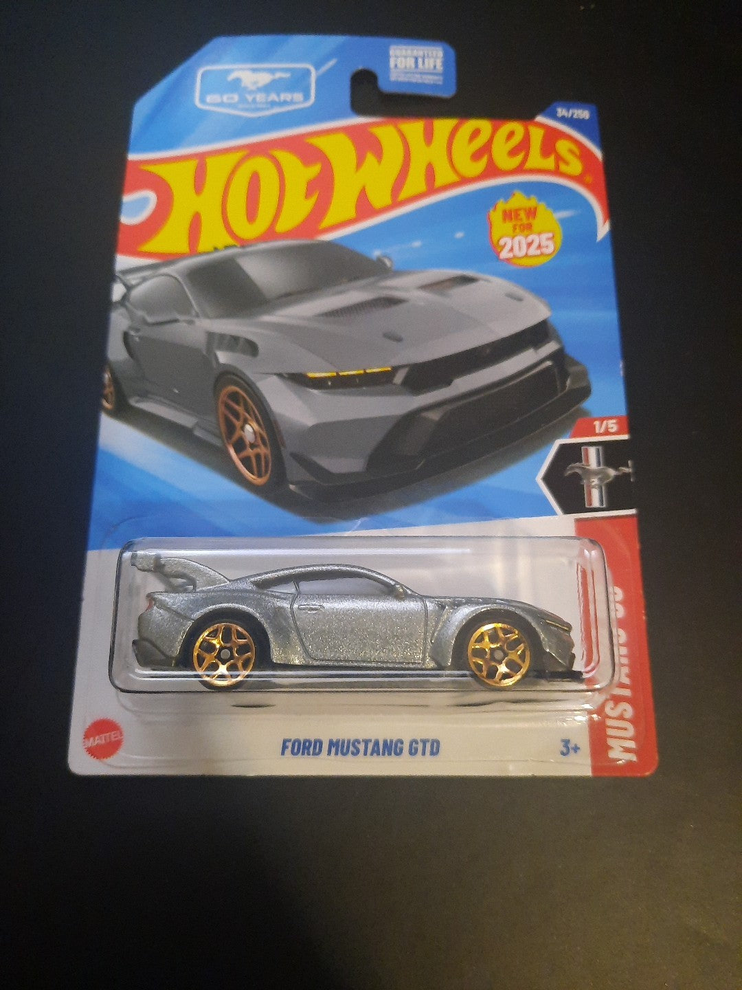 Hot Wheels 2025 Ford Mustang GTD Mustang 60 Year NEW Box Ships