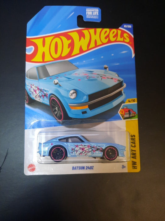 2025 Hot Wheels Datsun 240Z Blue HW Art Cars New Box Ships 
