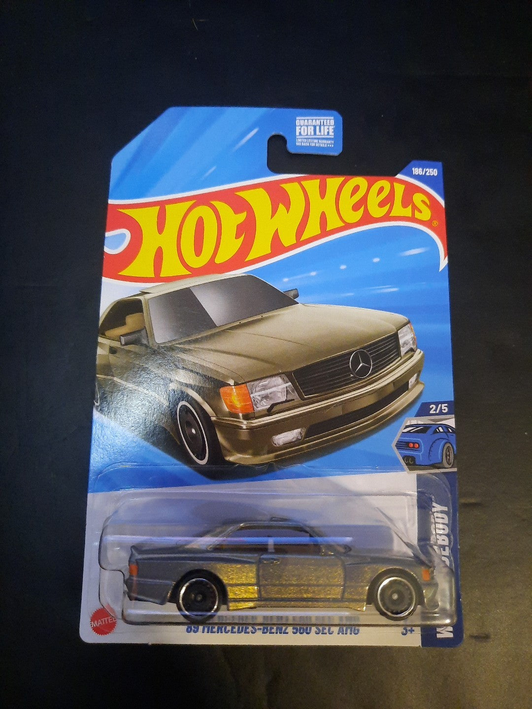 2025 Hot Wheels  '89 Mercedes-Benz 560 SEC AMG Silver