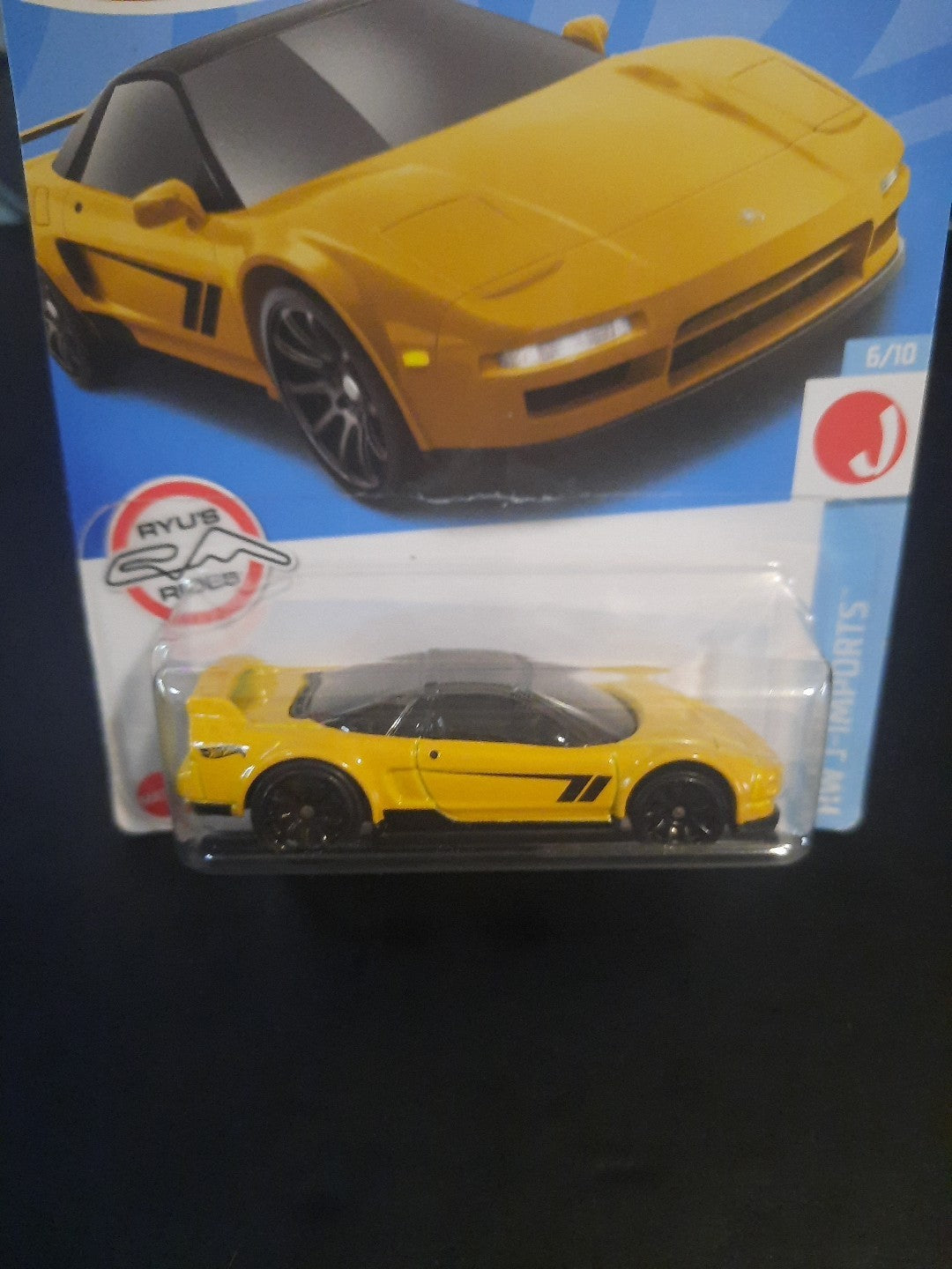 Hot Wheels HW J-Imports 6/10 '90 Acura NSX 144/250 Ryu's Rides Yellow