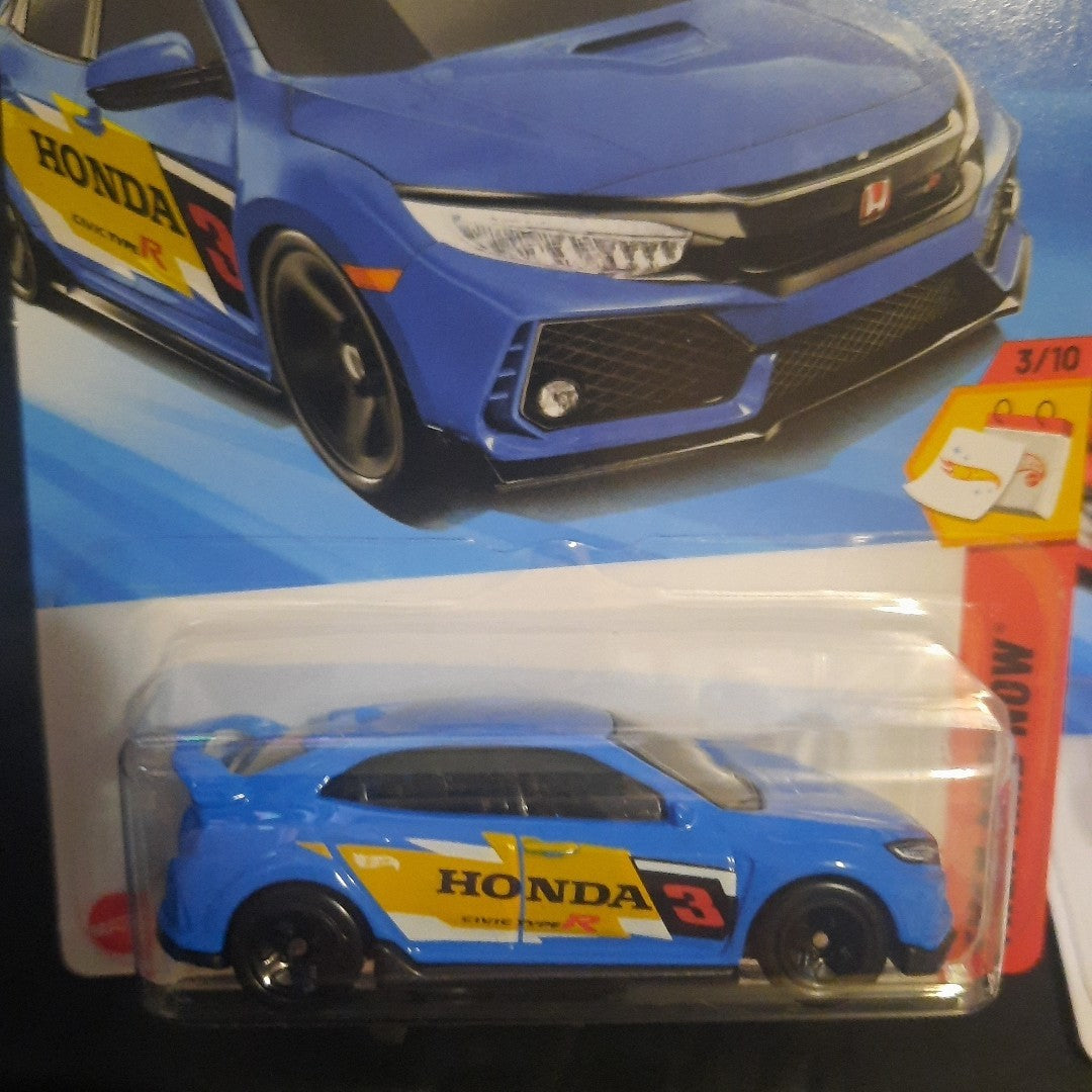 2025 Hot Wheels 2018 Honda Civic Type R Then And Now  Blue/Red 2 Pack