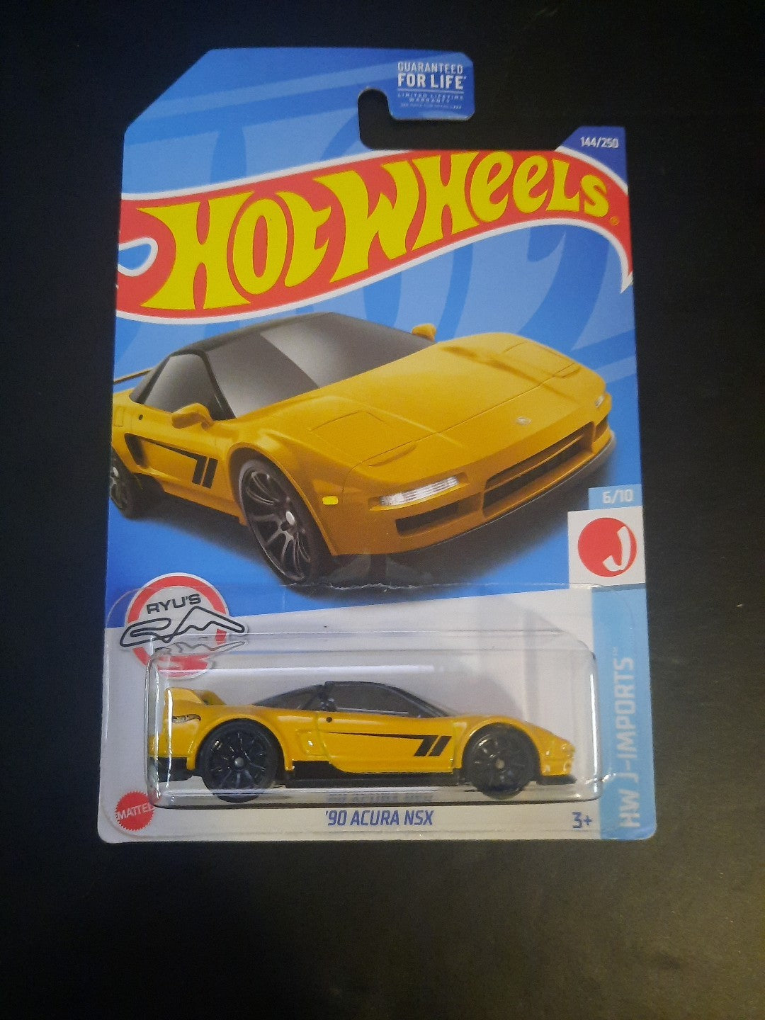 Hot Wheels HW J-Imports 6/10 '90 Acura NSX 144/250 Ryu's Rides Yellow