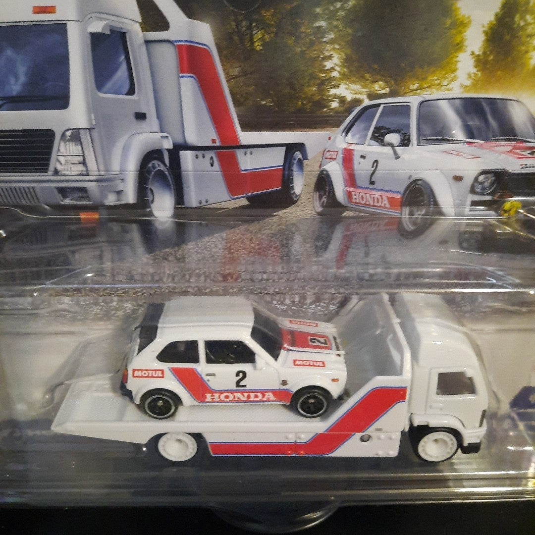 2025 Hot Wheels 73 Honda Civic Custom & Aero Lift Hot Wheels Team Transport