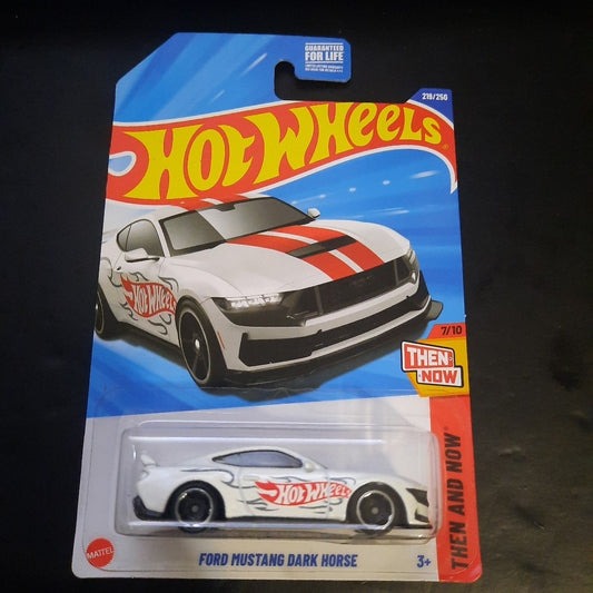 2025 Hot Wheels Ford Mustang Dark Horse White