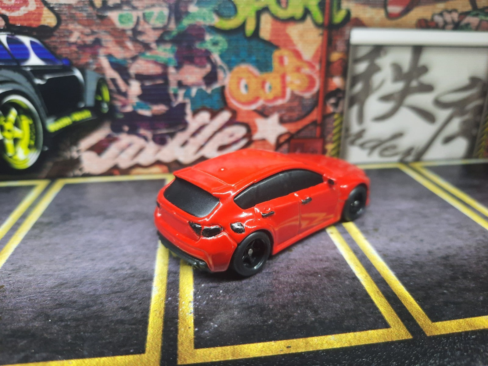 Hot Wheels Subaru Impreza WRX STi Hatchback Custom Wheel Swap