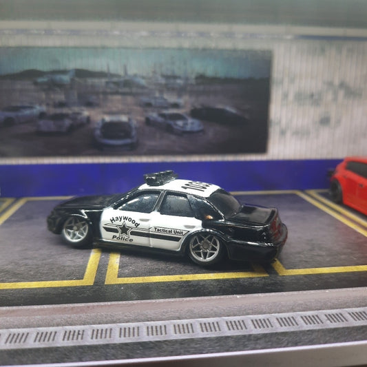 CUSTOM Matchbox Haywood Police Car SLAMMED on Premium Wheels