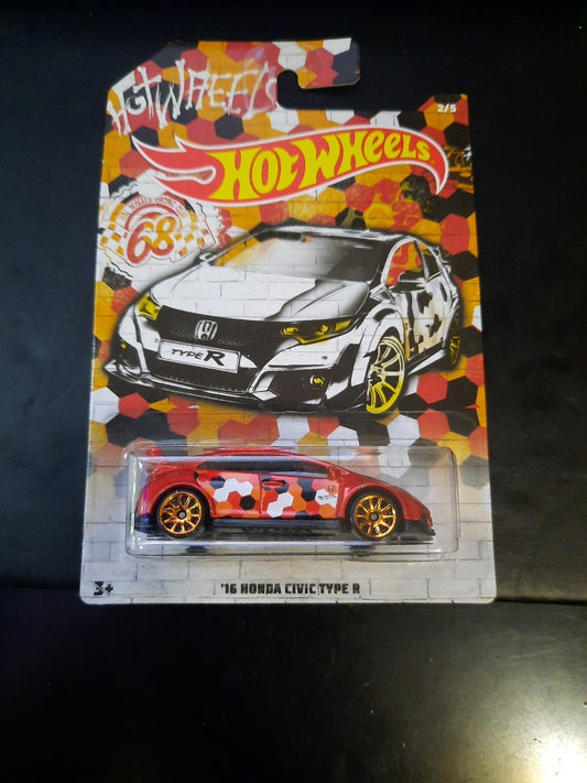 Hot Wheels 68th Racing Club Red ‘16 Honda Civic Type R