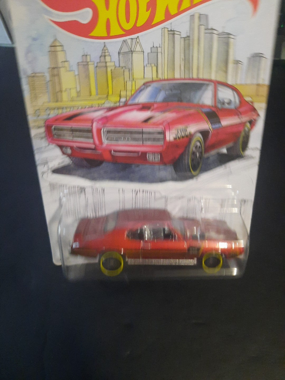 2018 Hot Wheels Detroit Muscle Cars 4/6 '69 Pontiac GTO Dark Red 