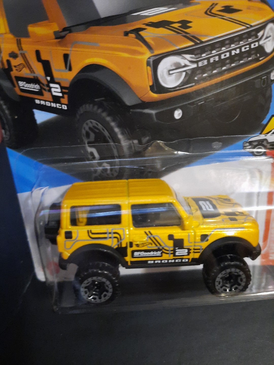 2025 Hot Wheels 21 Ford Bronco Yellow HW Hot Trucks 