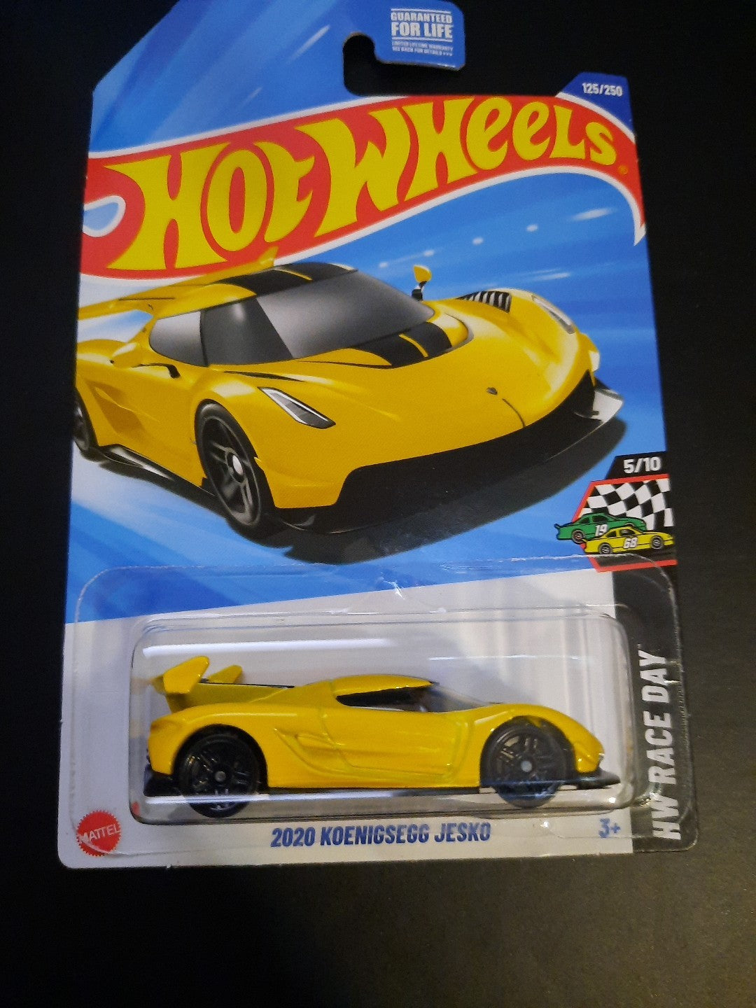 2025 Hot Wheels Yellow 2020 Koenigsegg Jesko HW Race Day 