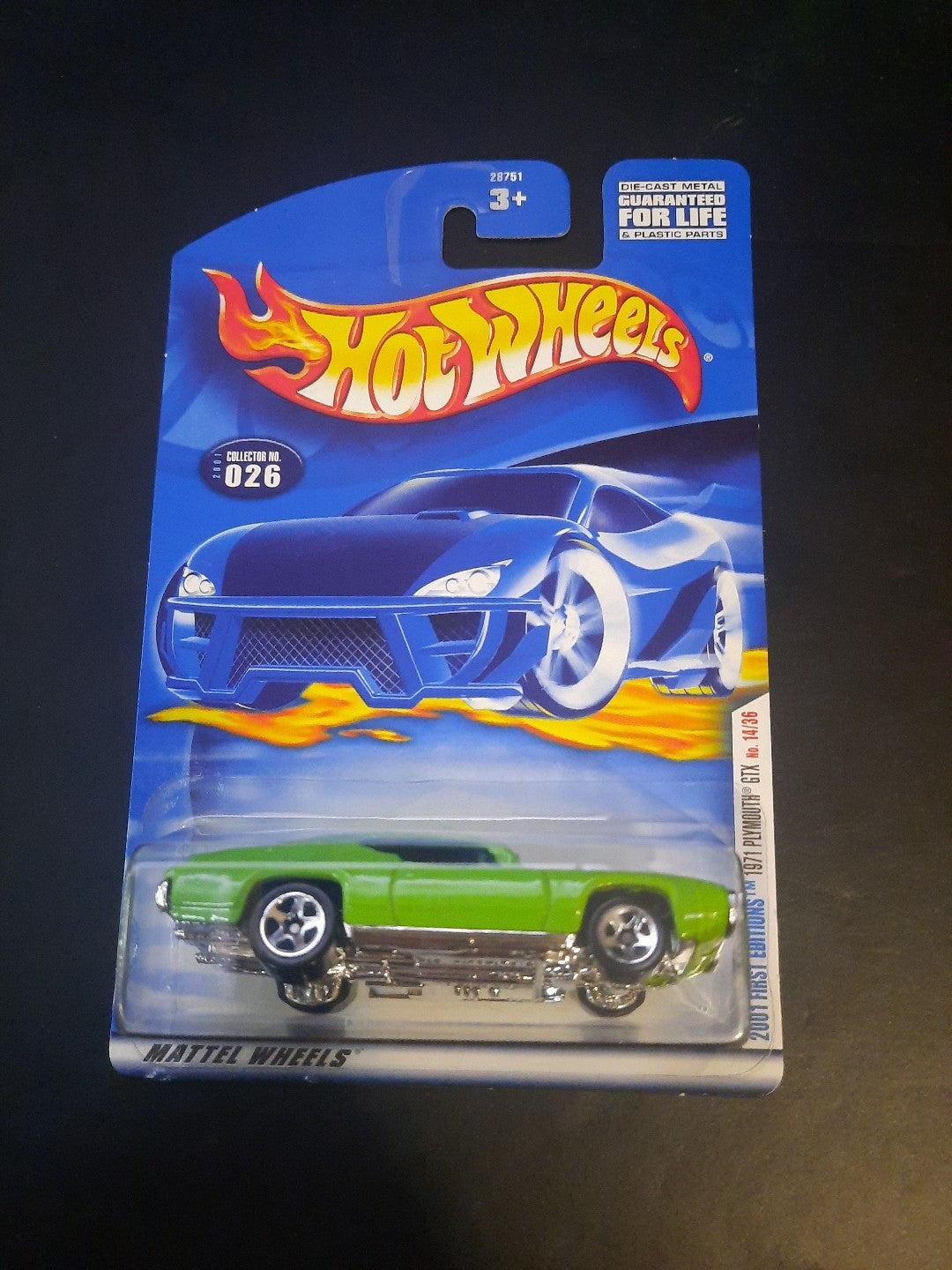 2001 Hot Wheels 2001 First Editions 71 Plymouth GTX