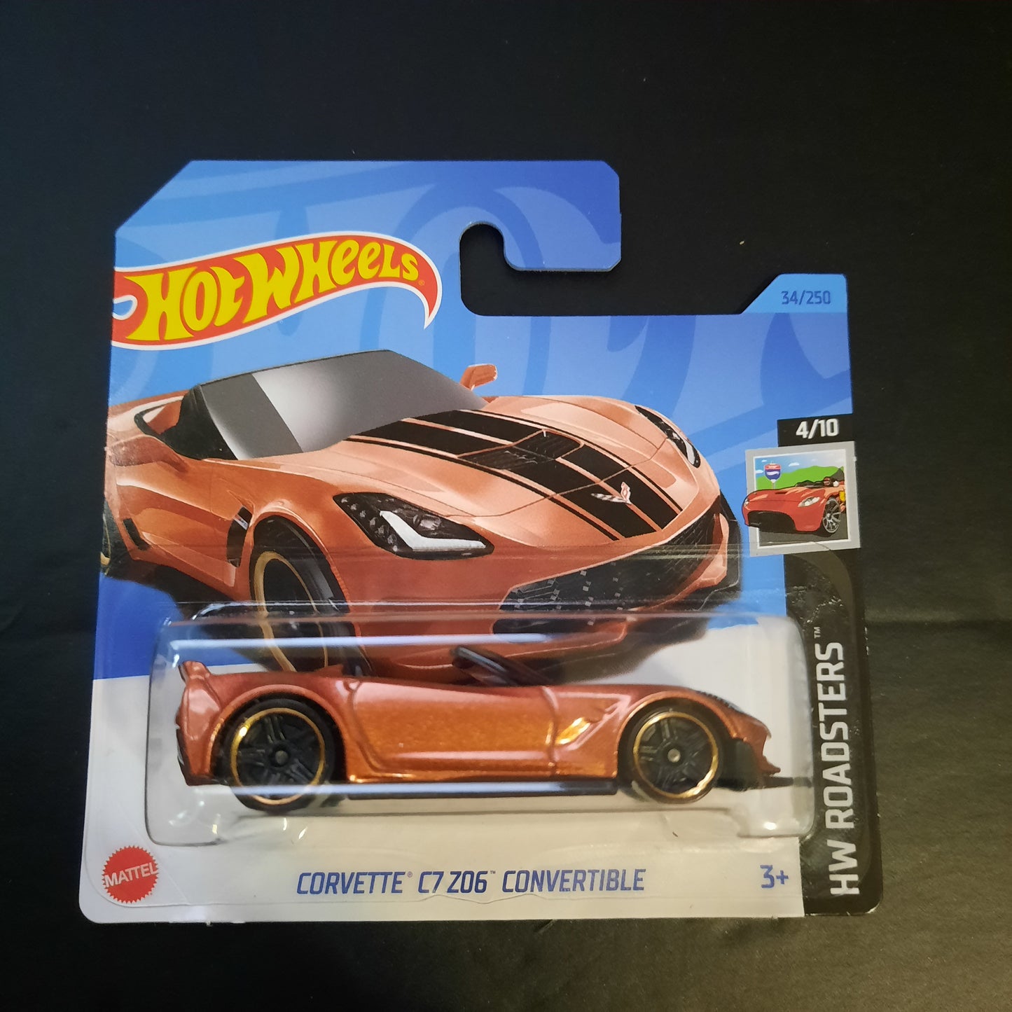 2023 Hot Wheels Corvette C7 Z06 Convertible Short Card