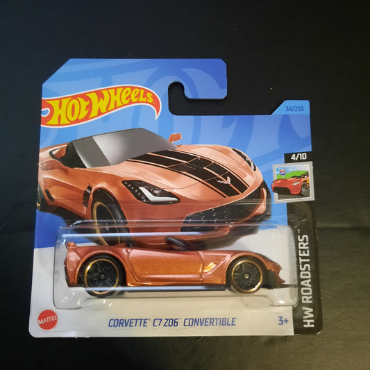 2023 Hot Wheels Corvette C7 Z06 Convertible Short Card
