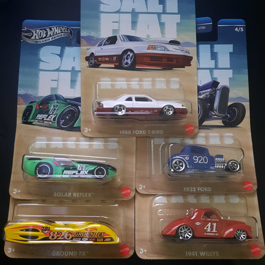 Hot Wheels Silver Series Salt Flat Racers Set of 5