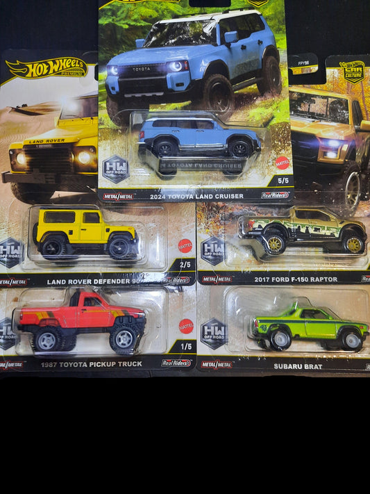 Hot Wheels Car Culture OffRoad Set of 5