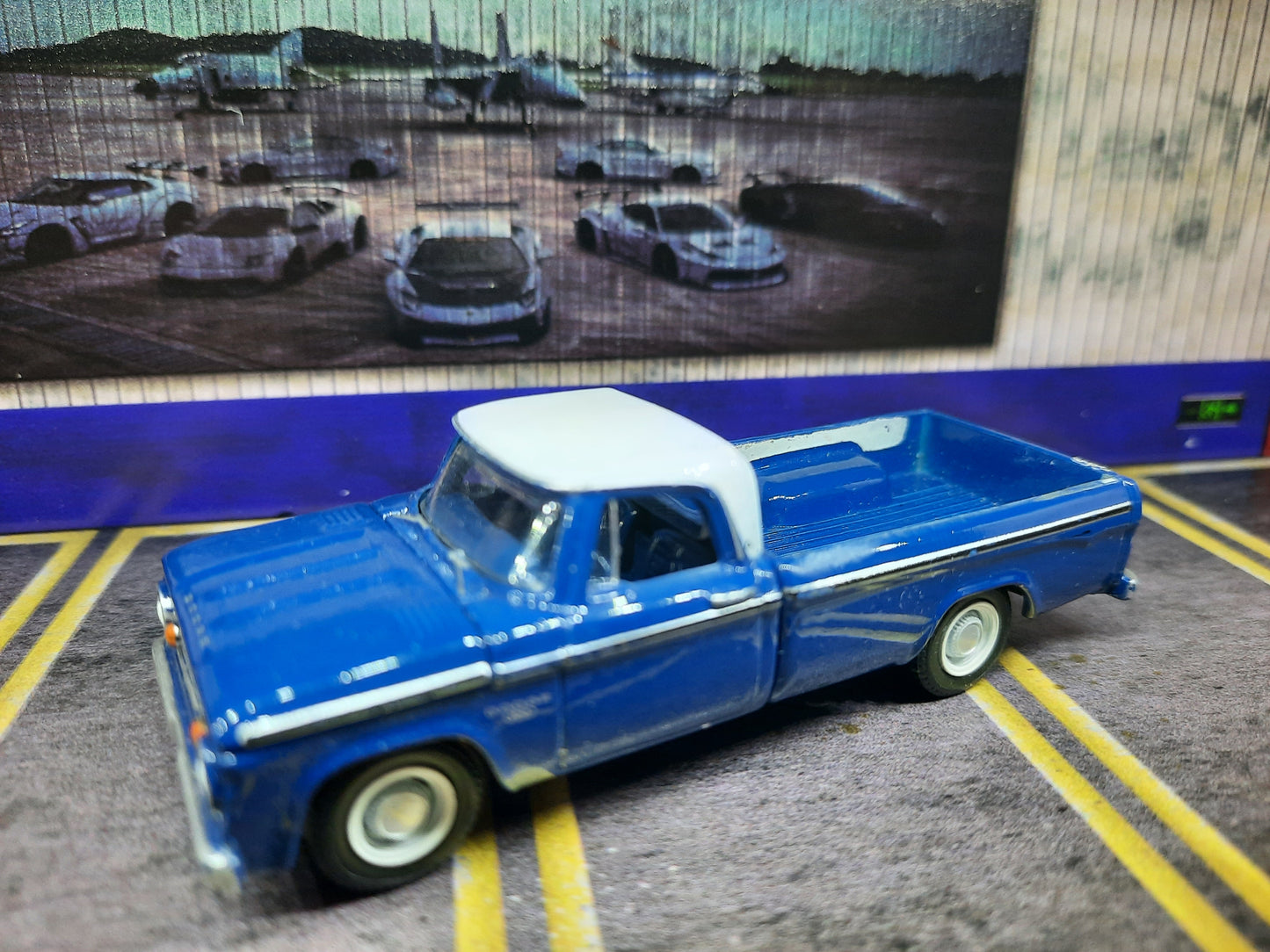 Loose GL 1967 Dodge D-100 Blue/White