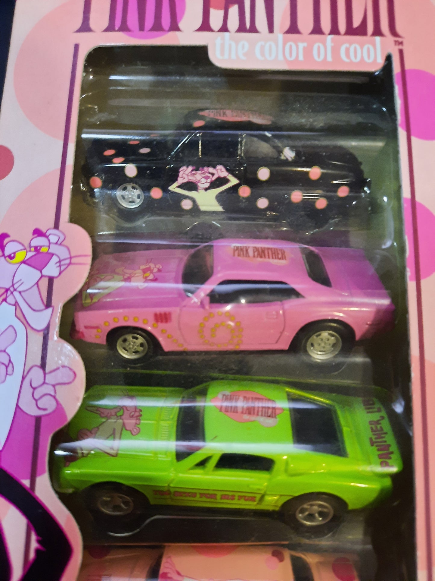 2000 Racing Champions Pink Panther Color Of Cool 5 Pack