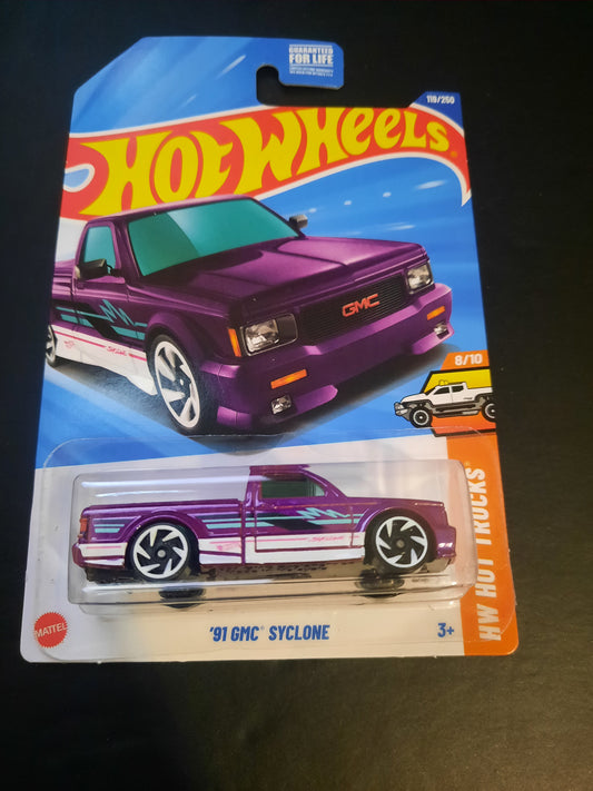 2025 Hot Wheels 91 GMC Syclone #119 Hot Trucks 8/10 NEW