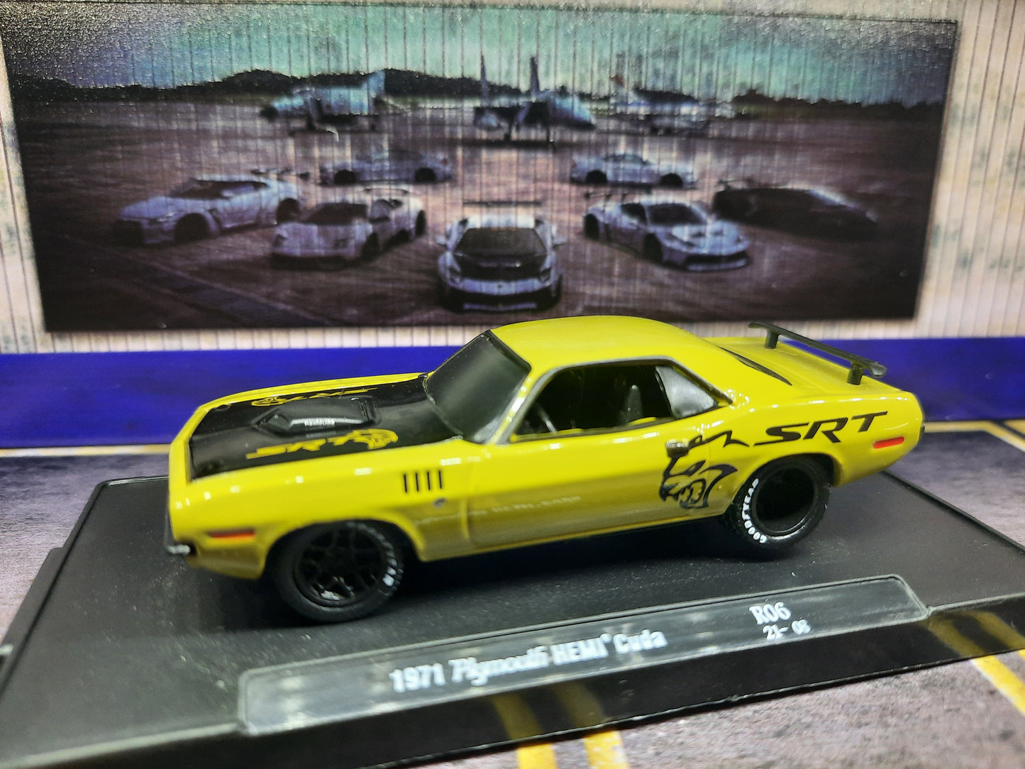 Loose M2 1971 Plymouth Hemi Cuda green