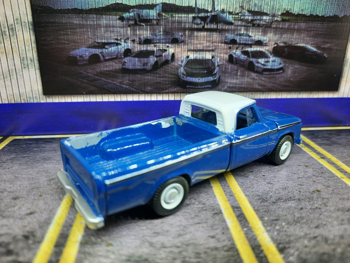 Loose GL 1967 Dodge D-100 Blue/White
