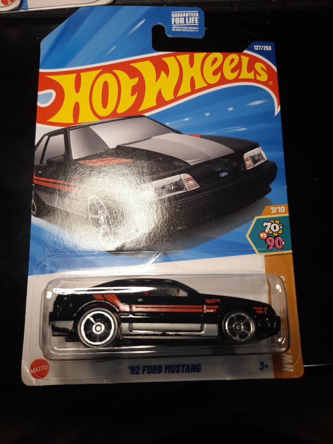 2025 Hot Wheels ‘92 FORD MUSTANG BLACK NEW 